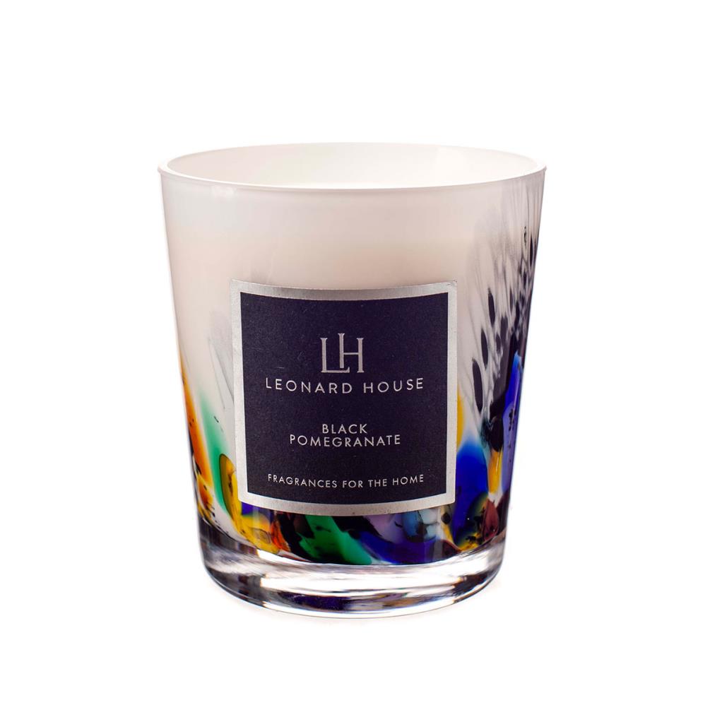 Amelia Art Glass Black Pomegranate Candle £23.84
